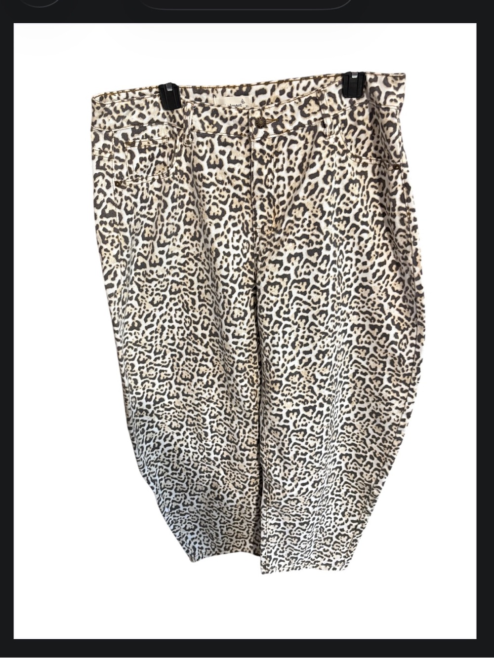 Justalwart Leopord Print Barrel Jean